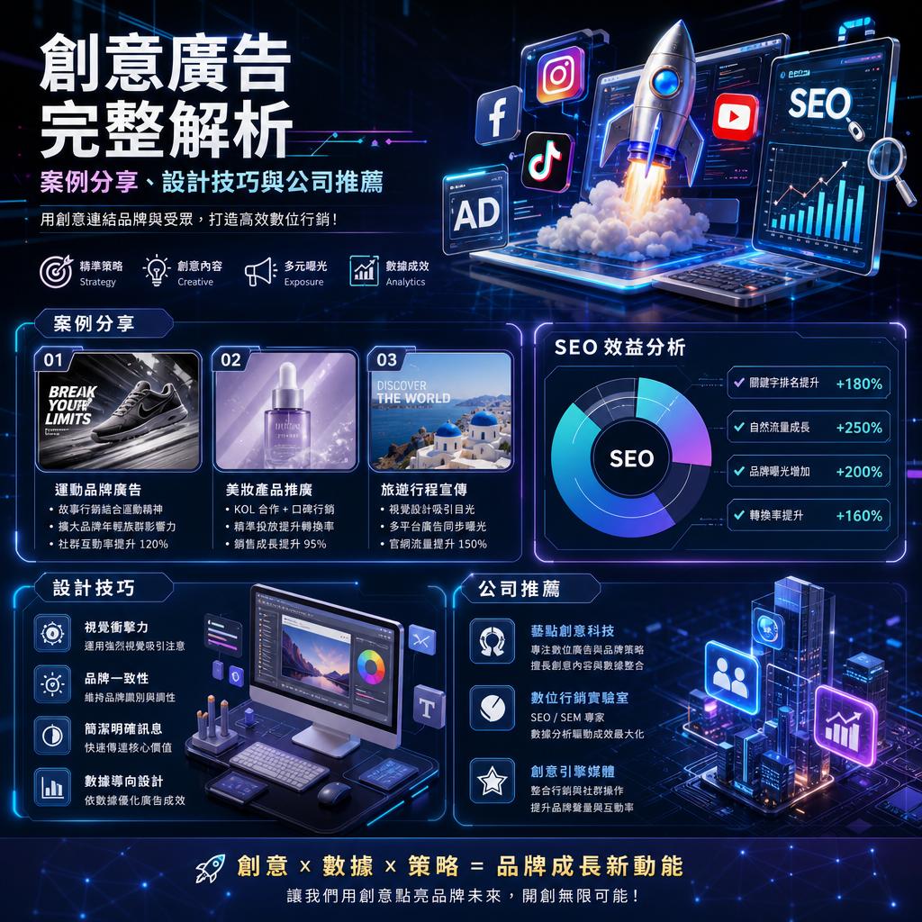 創意廣告完整解析:案例分享、設計技巧與公司推薦